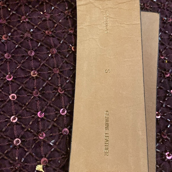 Kate Spade Black and Red Leather Belt size S - Picture 4 of 5